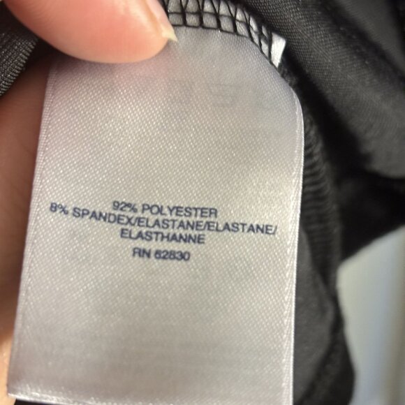 Lands End Black Velvet Floral Button-Up Womens Blouse Size S - Picture 11 of 11